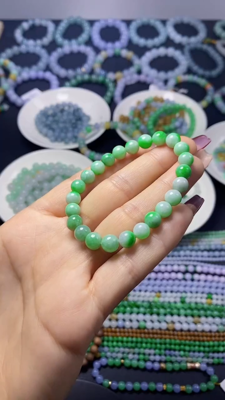 【闪购商品】翡翠散珠天然翡翠A货