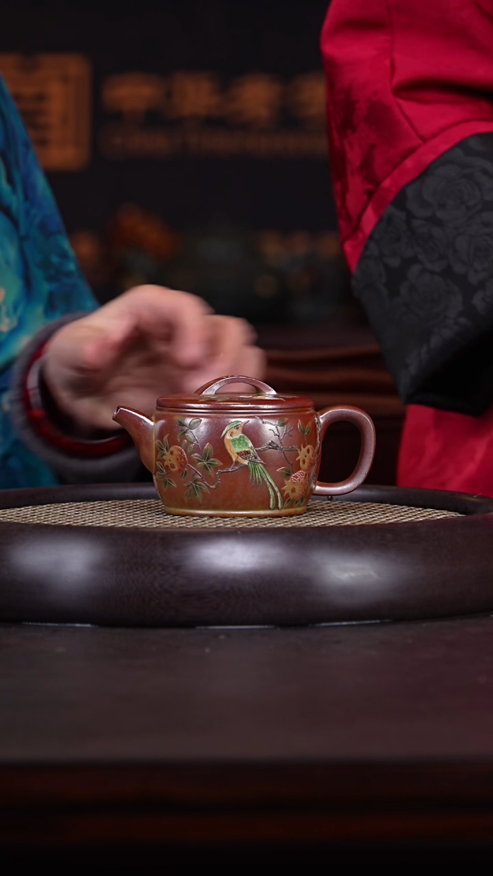 【闪购商品】紫砂茶壶杨建英31-62 红金砂汉瓦250c