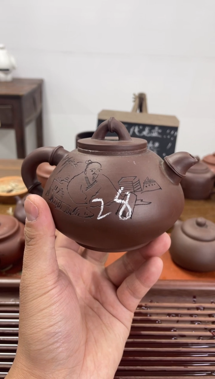 【闪购商品】紫砂茶杯90年代老壶做工粗糙竹节28