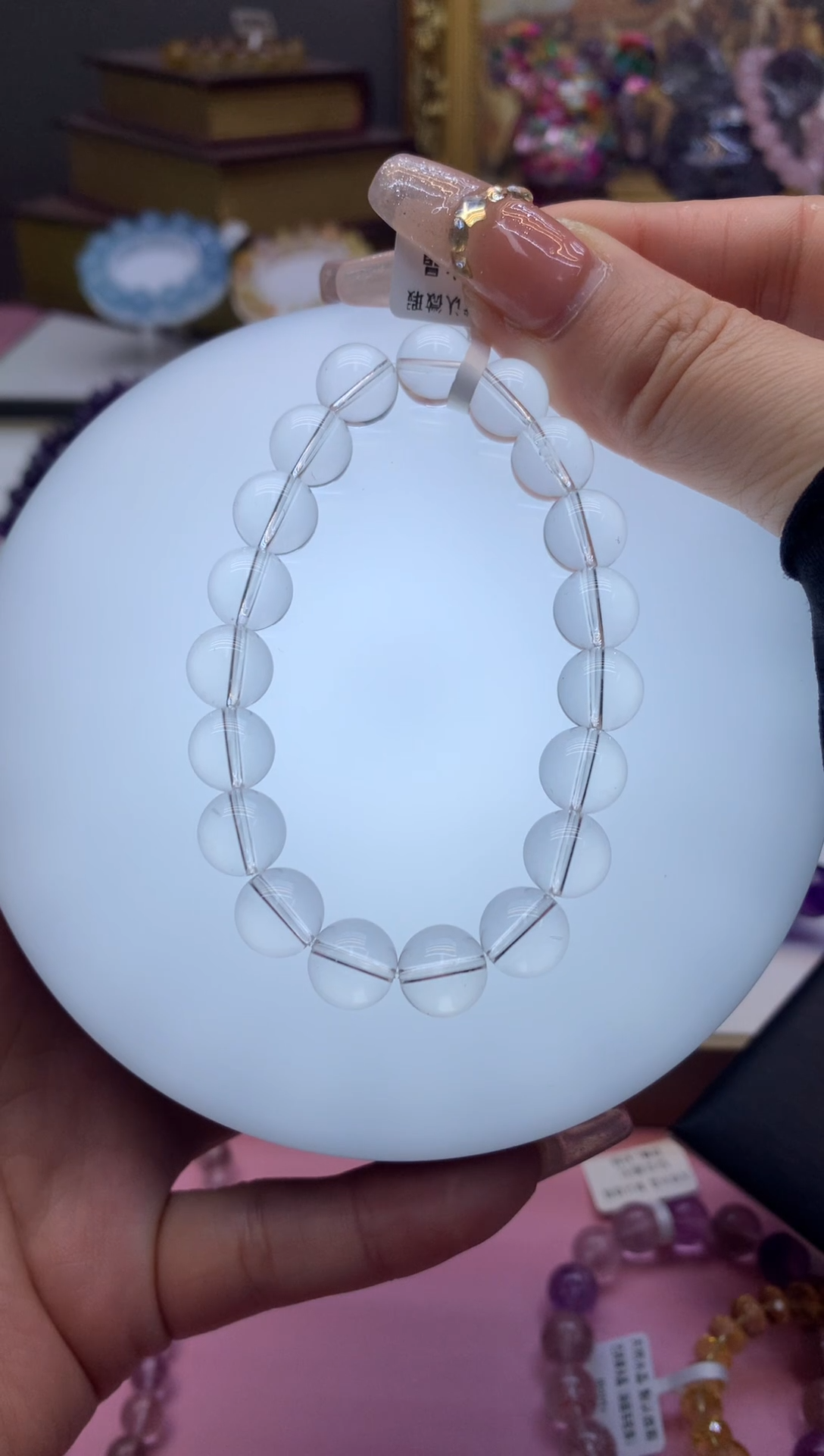 【闪购商品】水晶手串未镶嵌收藏级别白水晶10+