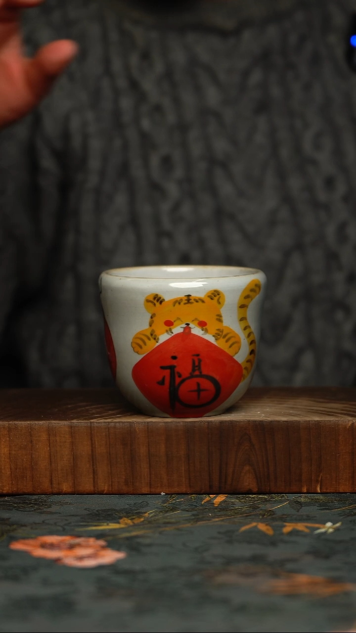 瓷片釉下彩手工手绘同款陶器