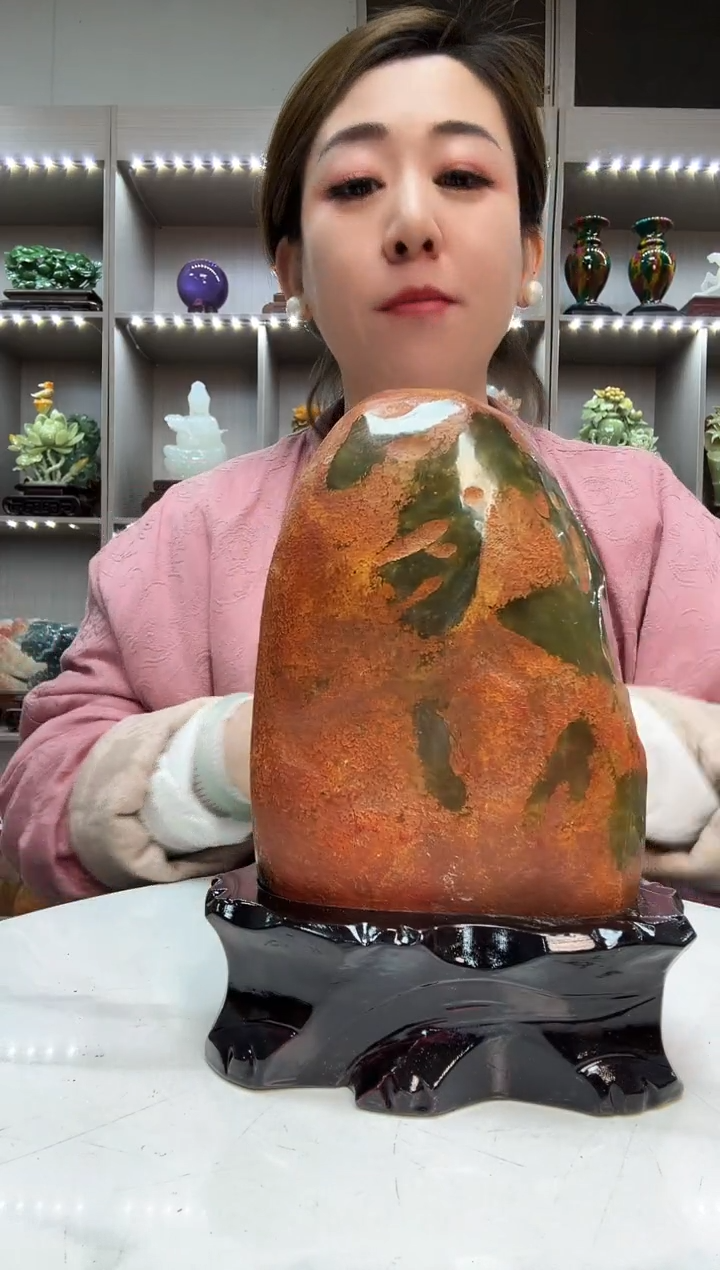 石材天然石材家居摆件办公室客厅玄关高档摆件