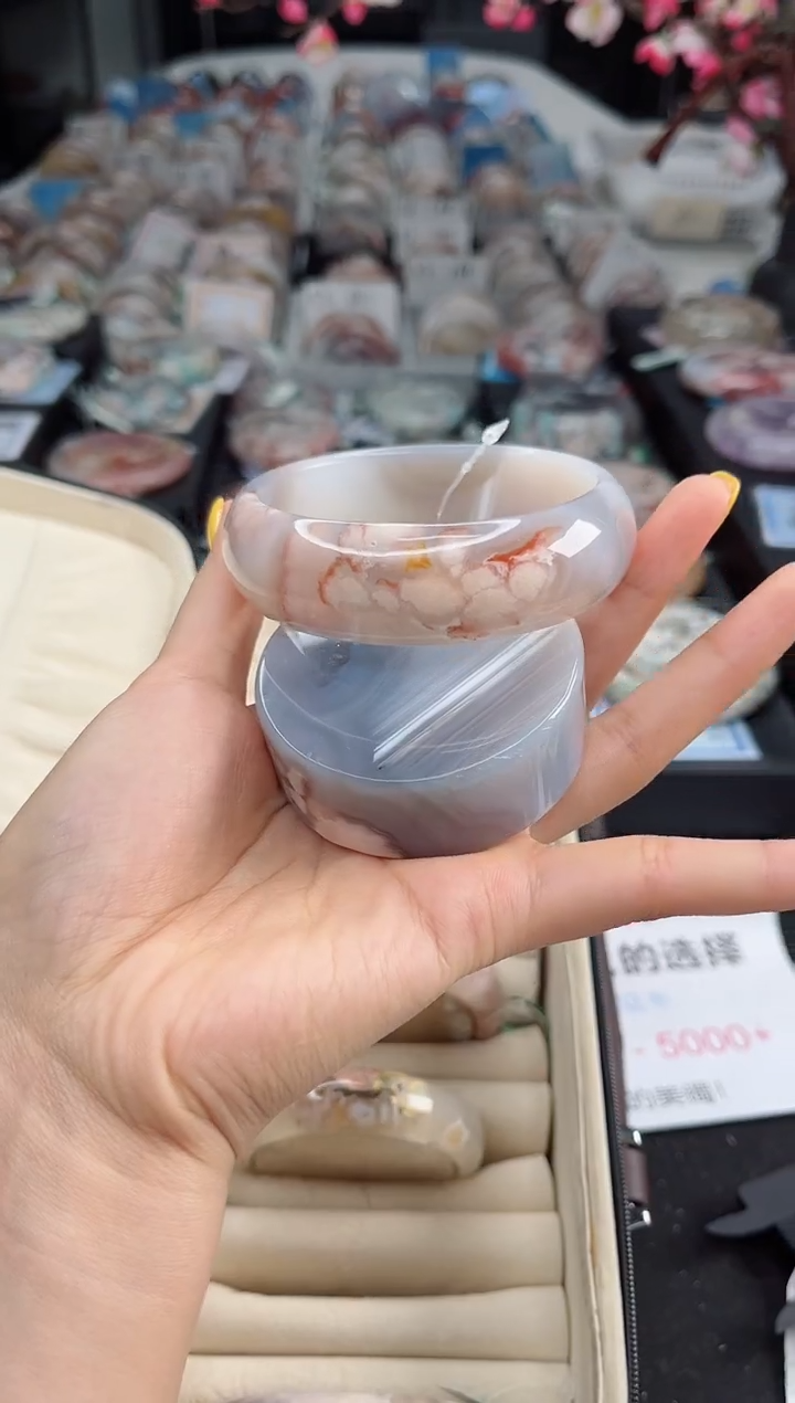 石英质玉未镶嵌手镯63圈口（赠送镯心）3918232