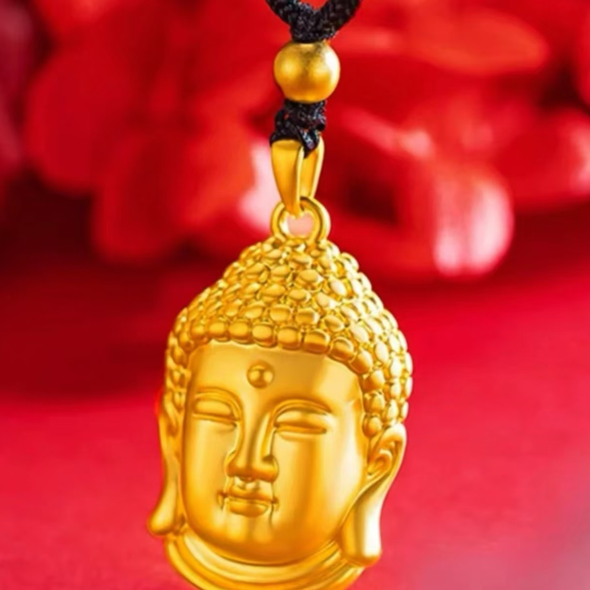 合金吊坠 合金吊坠爆款精工佛头吊坠时尚轻奢气质大气经典精美