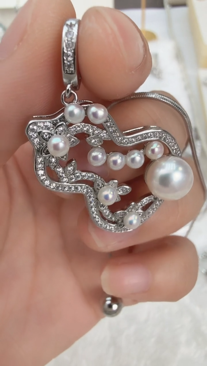 颈饰未镶嵌淡水珍珠葫芦套链