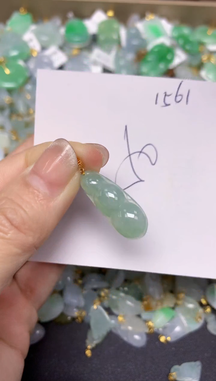 【闪购商品】翡翠颈饰18K金镶嵌 天然翡翠A货