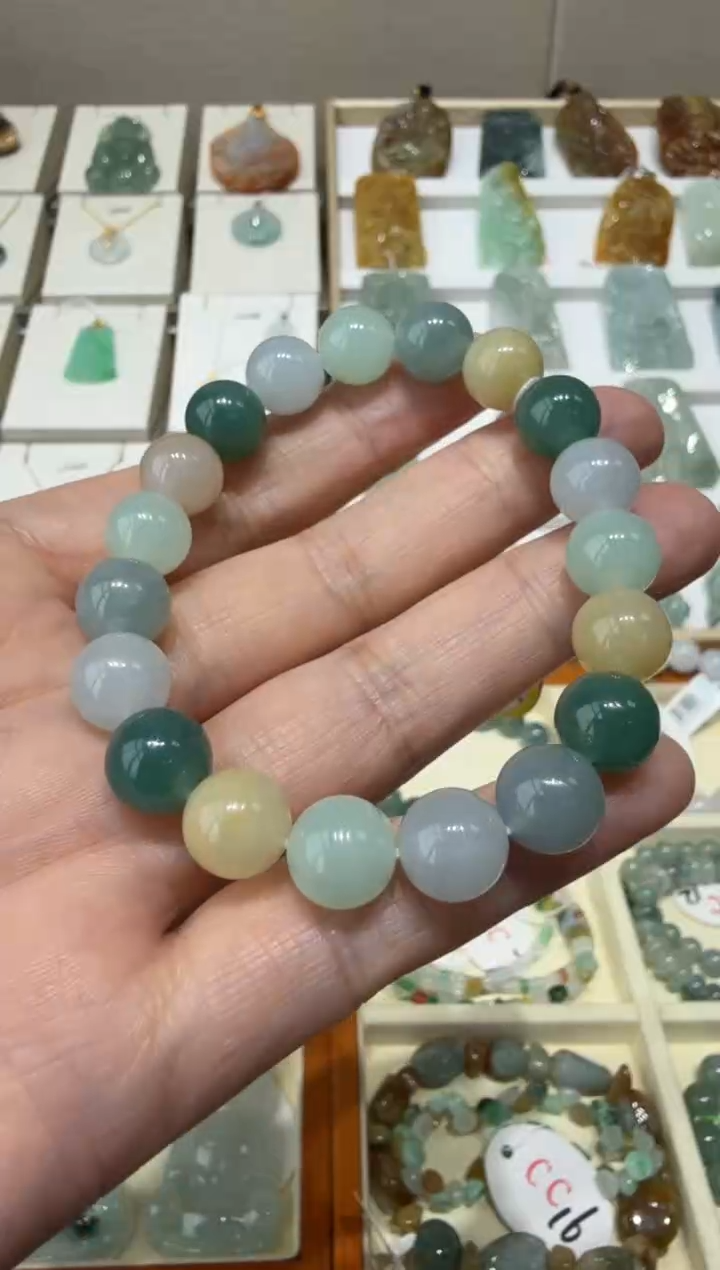 未镶嵌挂件翡翠A货翡翠多样性多宝手串发一件