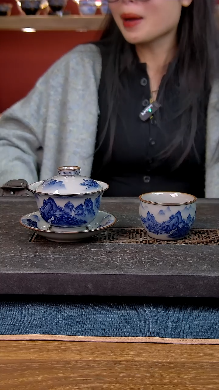 简装家用款2件套 老陶泥开片纹陶瓷茶具