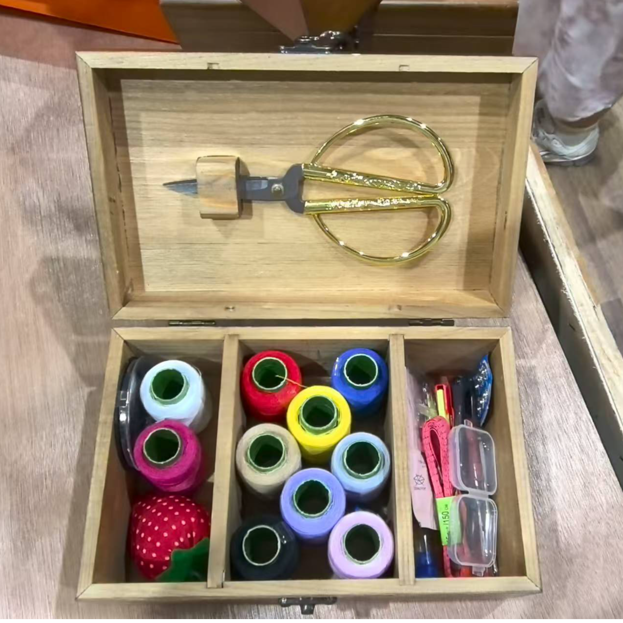针线盒家用高档套装收纳高级结婚嫁妆实木箱针线包