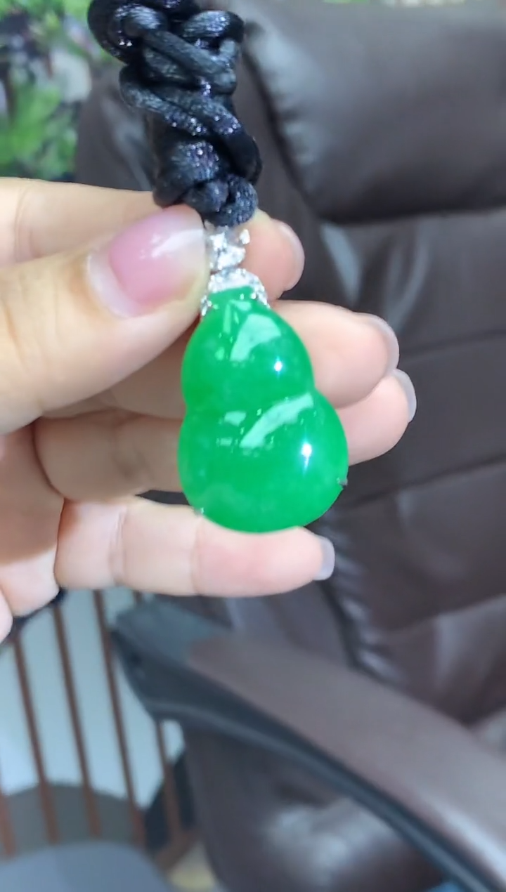 【闪购商品】翡翠颈饰18K金镶嵌775--中国好珍宝