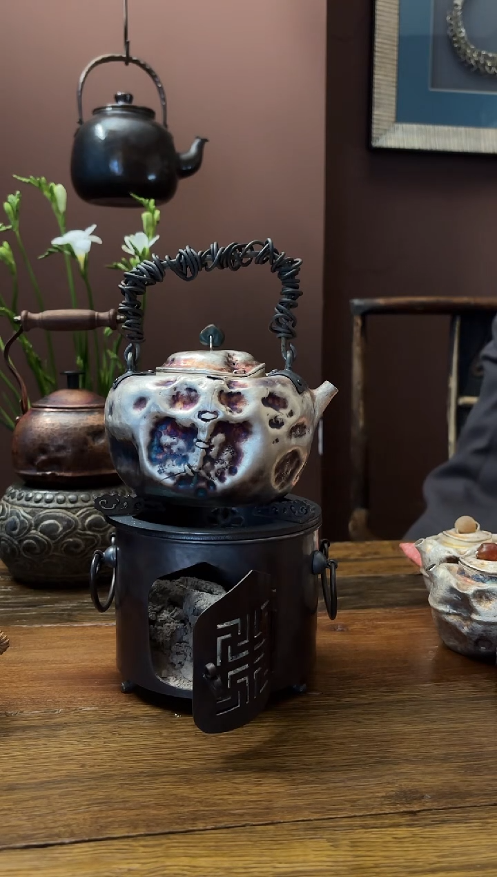 手工制作工艺煮水银壶580毫升