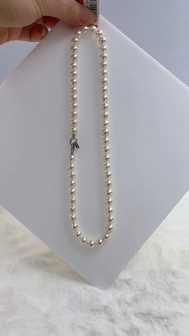 【闪购商品】银S925镶嵌海水珍珠DA项链@@yc351