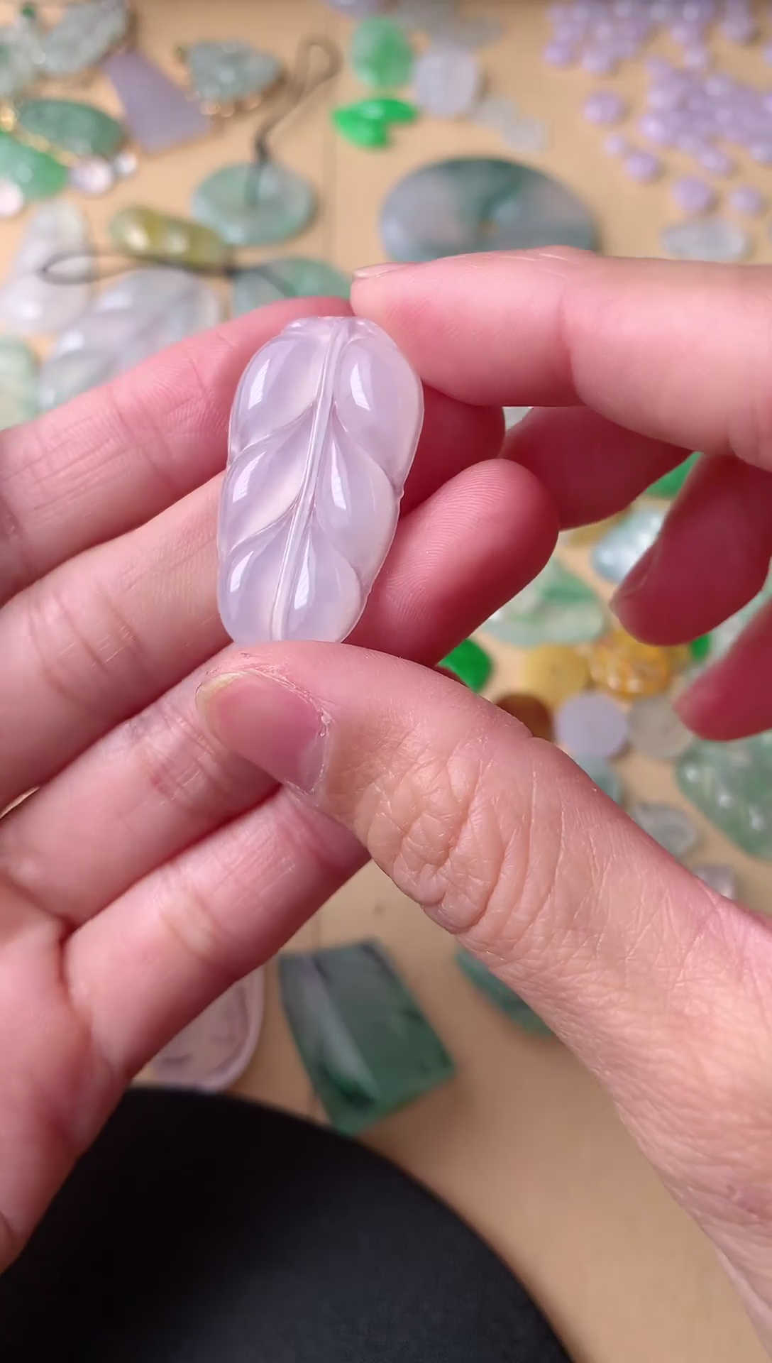 【闪购商品】翡翠颈饰未镶嵌翡翠A货树叶吊坠