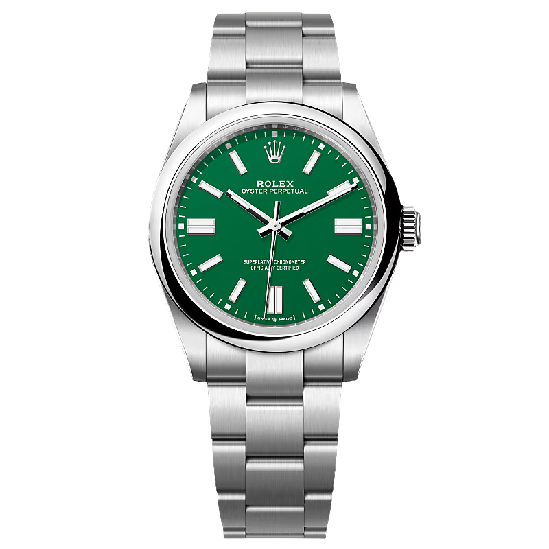 未使用 Rolex/劳力士 蚝式恒动/134300-0004/41mm/男士/25全套/绿