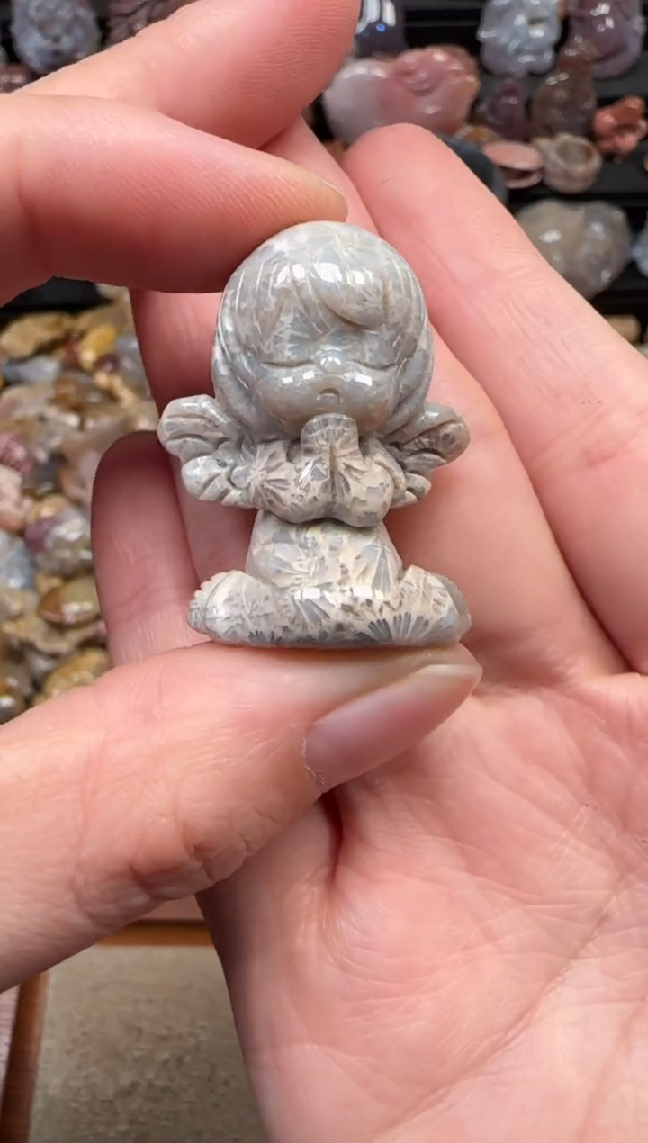 颈饰未镶嵌硅化珊瑚（珊瑚玉）333