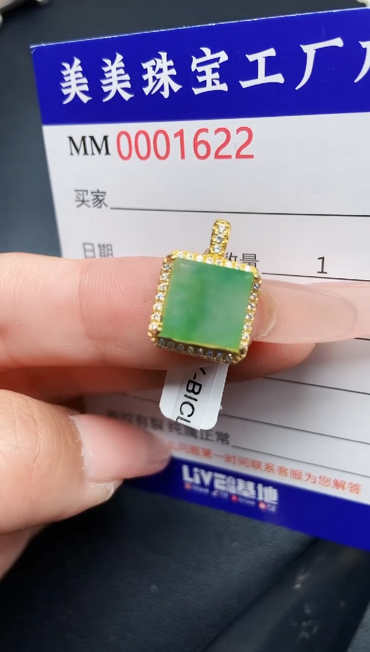 【闪购商品】翡翠颈饰银S925镶嵌1622