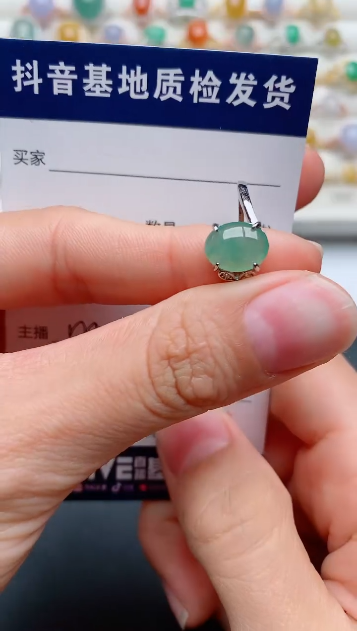 【闪购商品】翡翠戒指银S925镶嵌..........