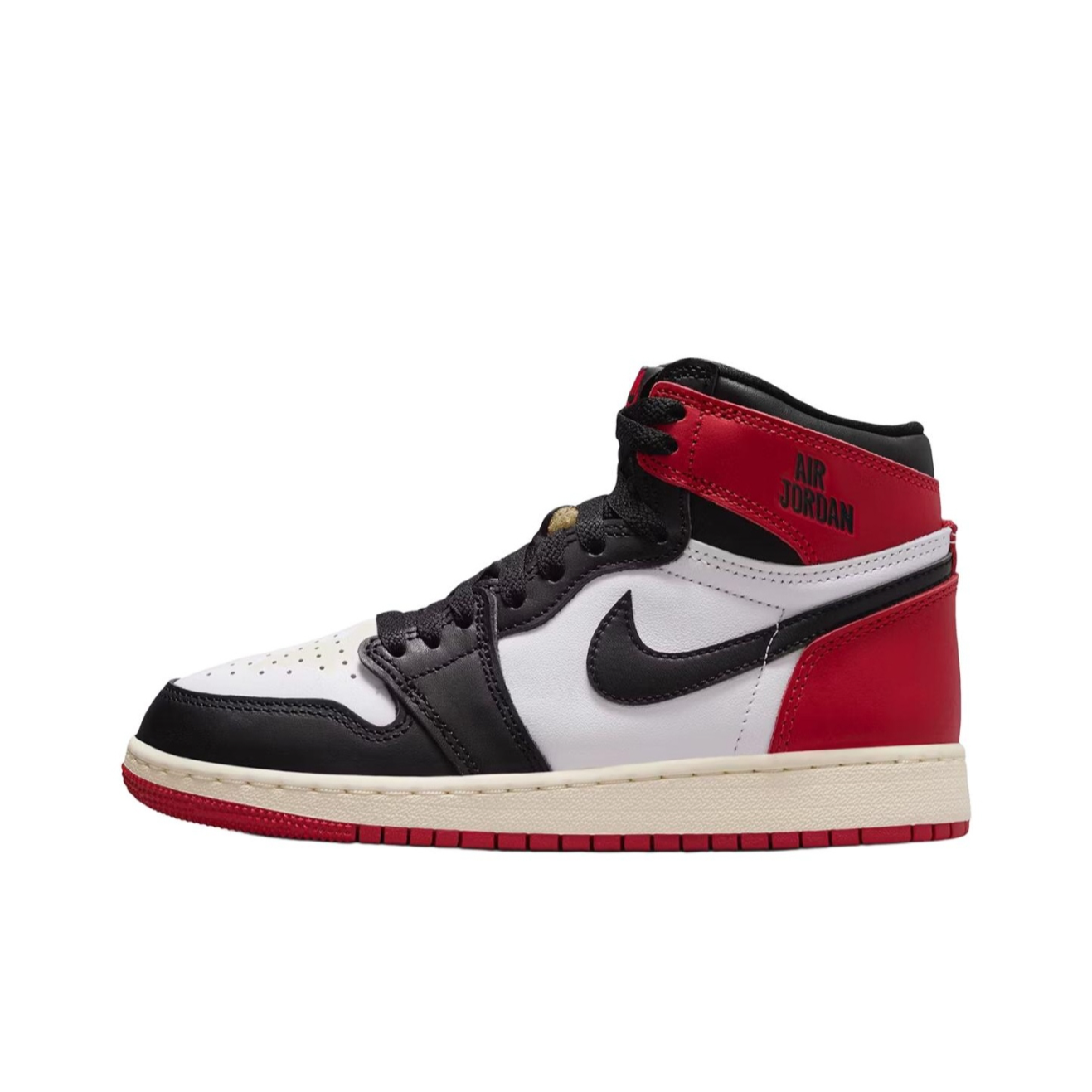 【门店专属】NIKE AJ1黑脚趾GS高帮复古运动板鞋FD1437-106