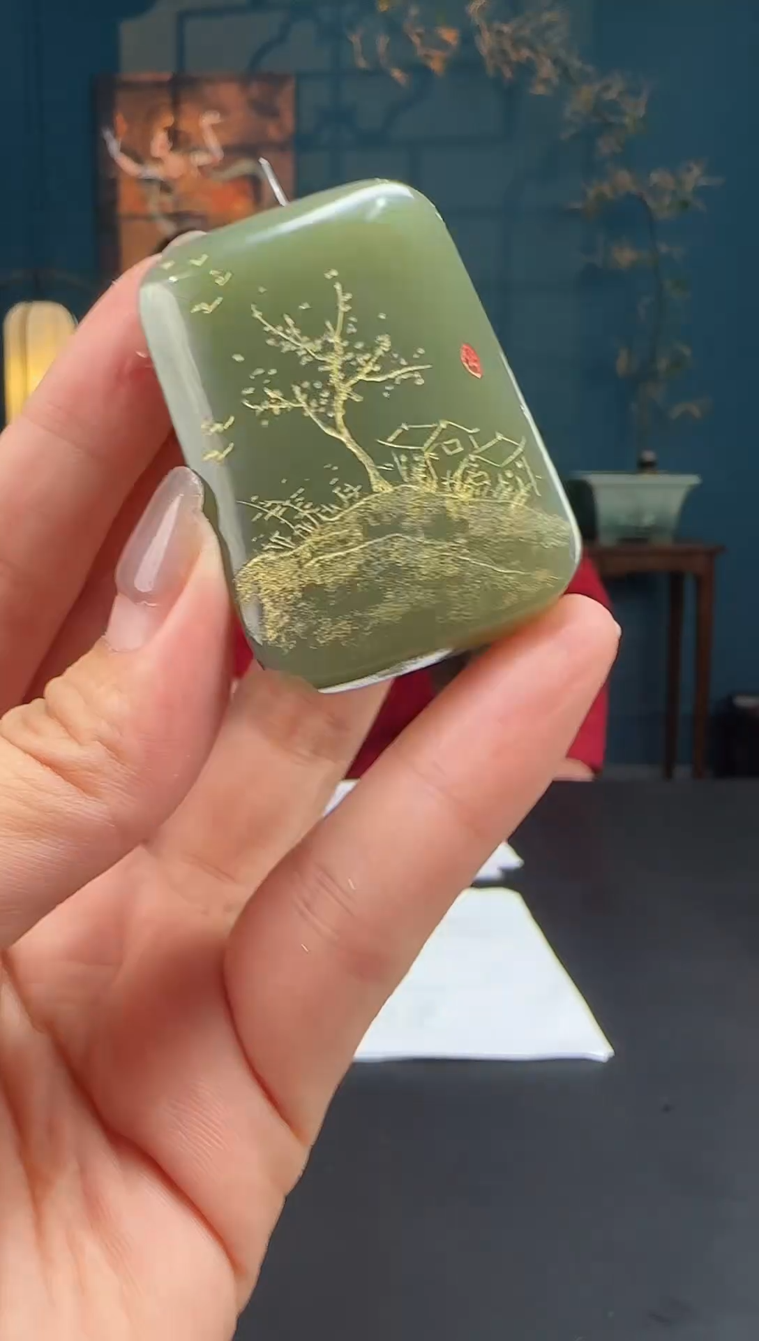 和田玉未镶嵌吊坠(不含链)玉圣珠宝和田玉吊坠58