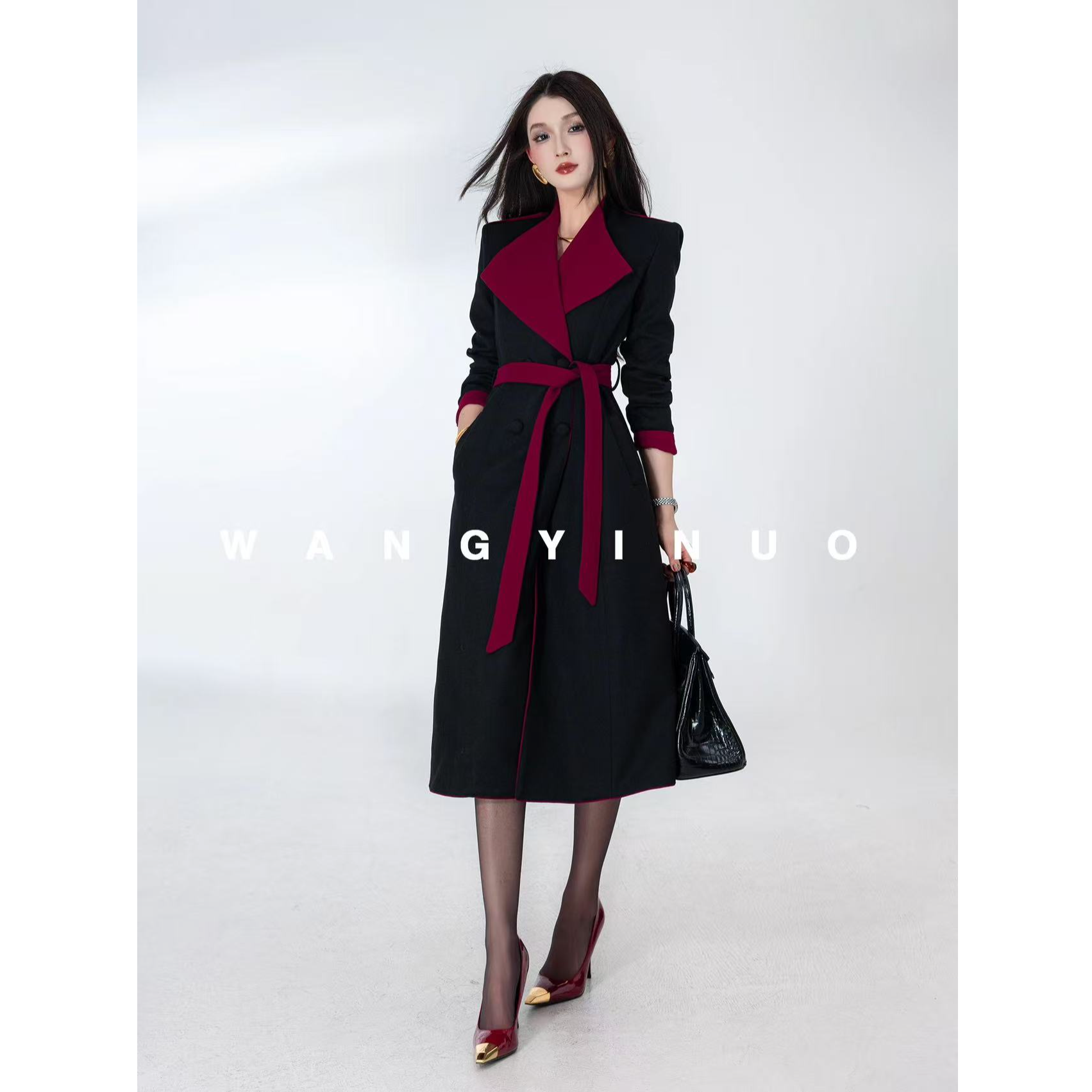 2025新款显瘦时尚高级感风衣秋季气质优雅中长款外套A71093