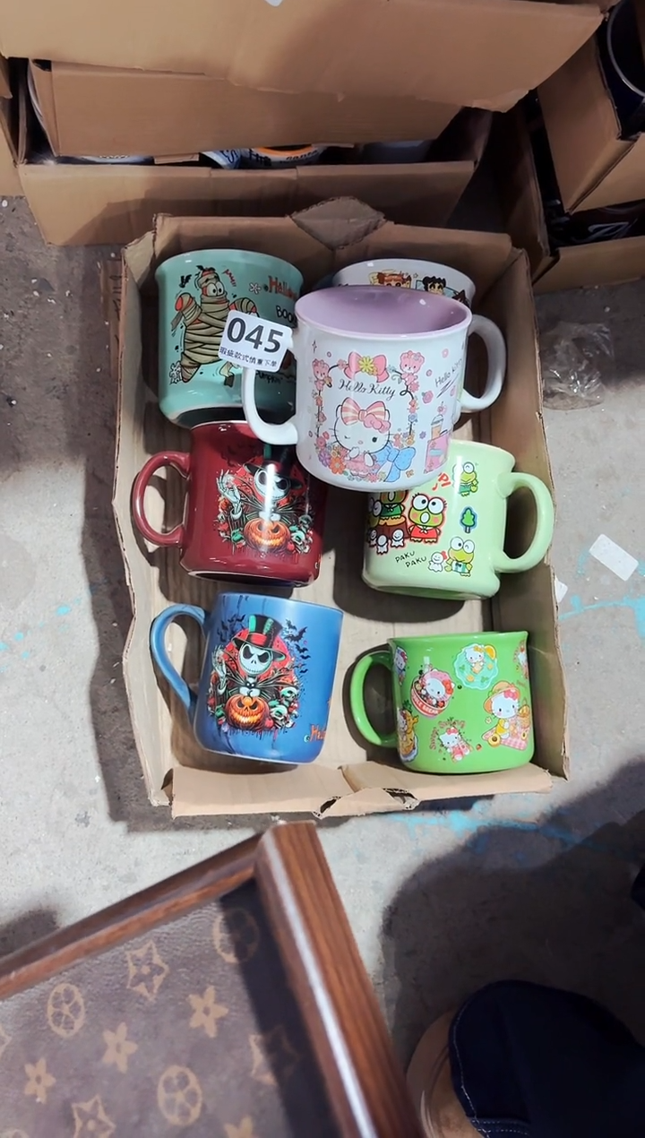 高温炻瓷045【瑕疵款式慎拍】1只装图案混发不能指定