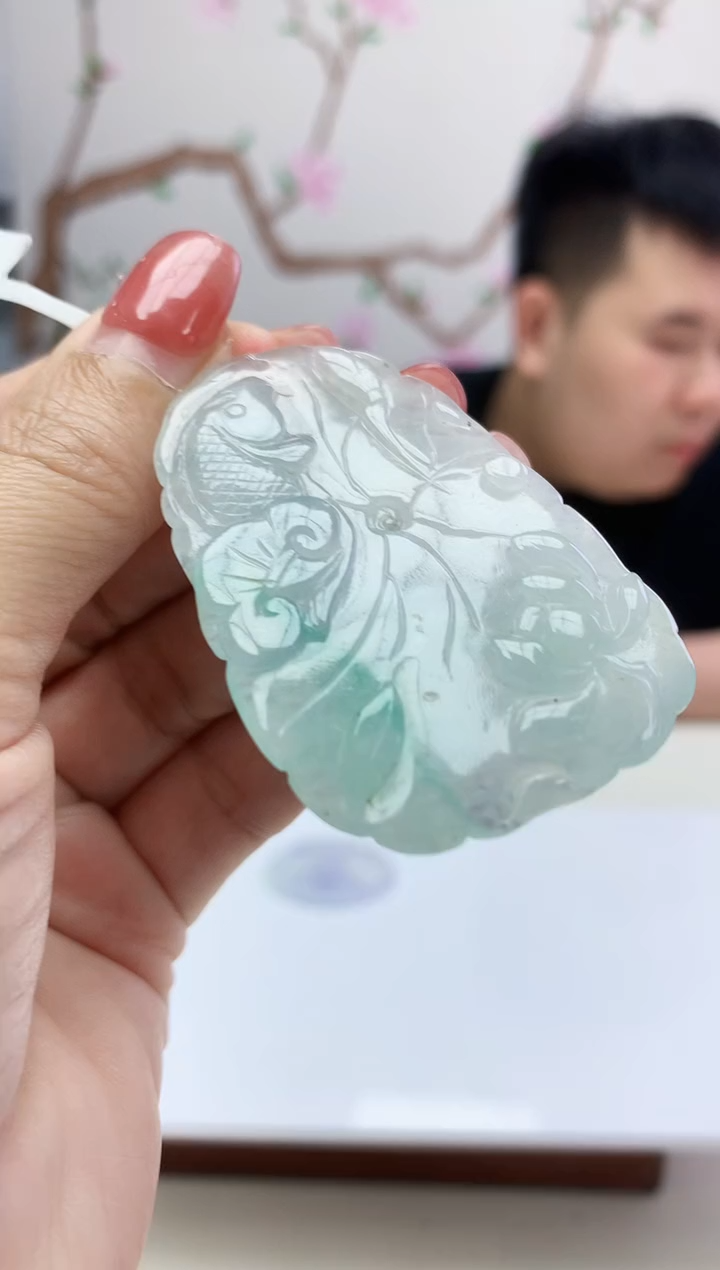 定制翡翠未镶嵌888xm-毛货挂件9