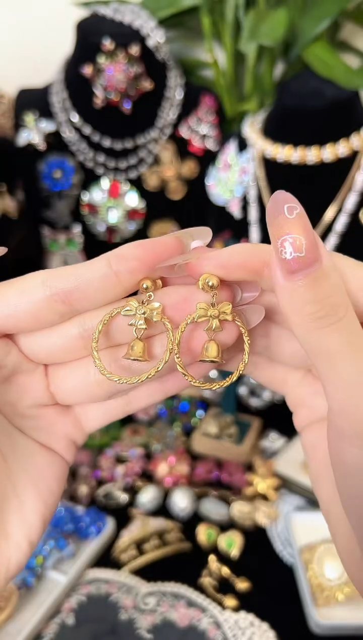 铁合金合成碳硅石683蝴蝶结耳针avon