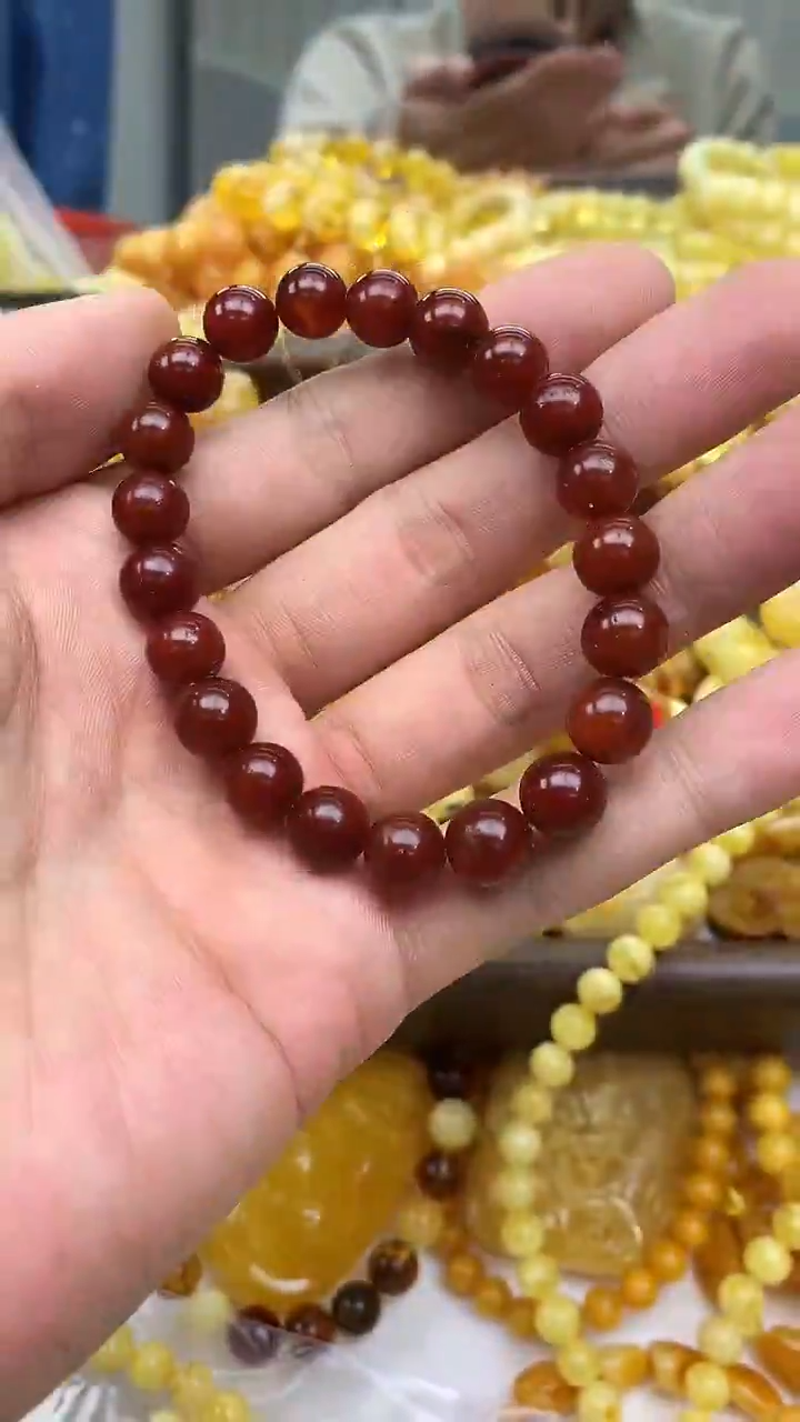 裸石蜜蜡未镶嵌手串