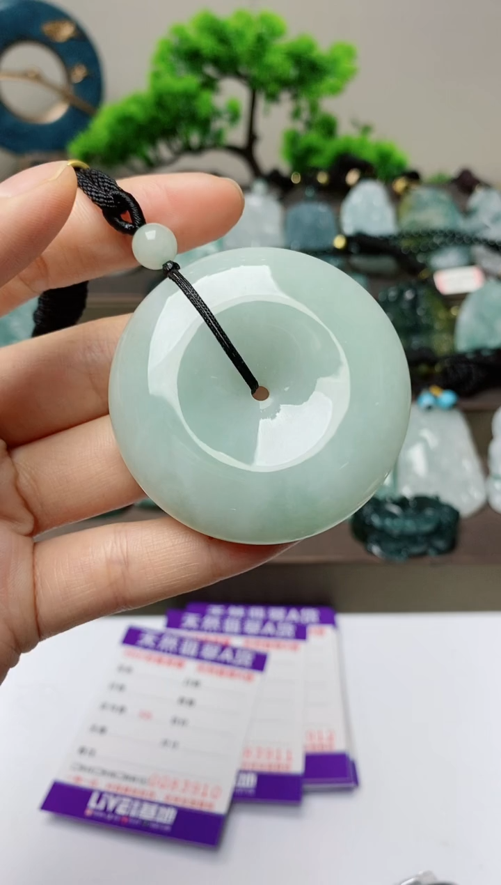 翡翠未镶嵌颈饰         