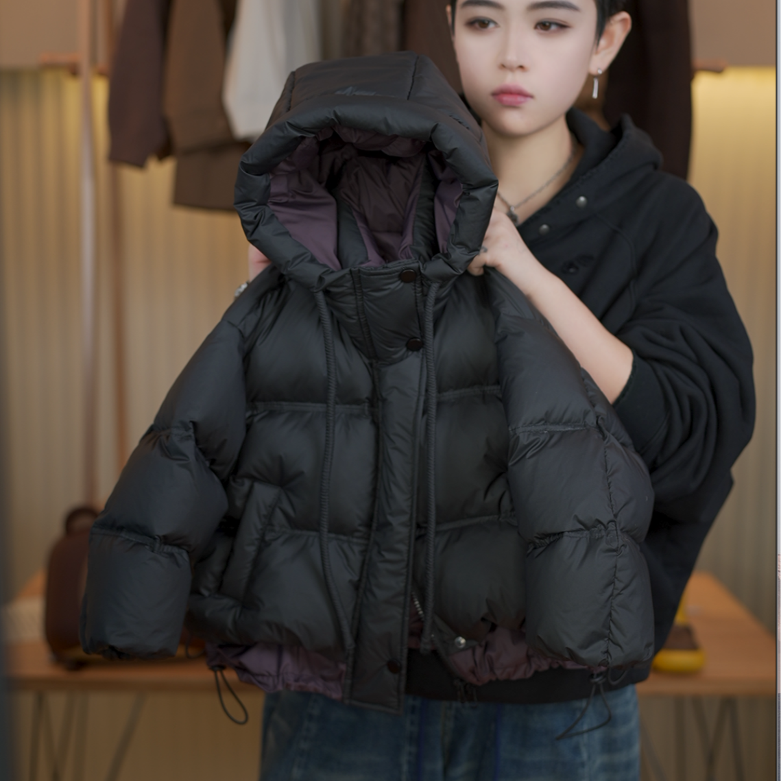 【小蛋壳】现货冬装儿童韩版极寒系列双倍充绒白鸭绒羽绒服BK8016