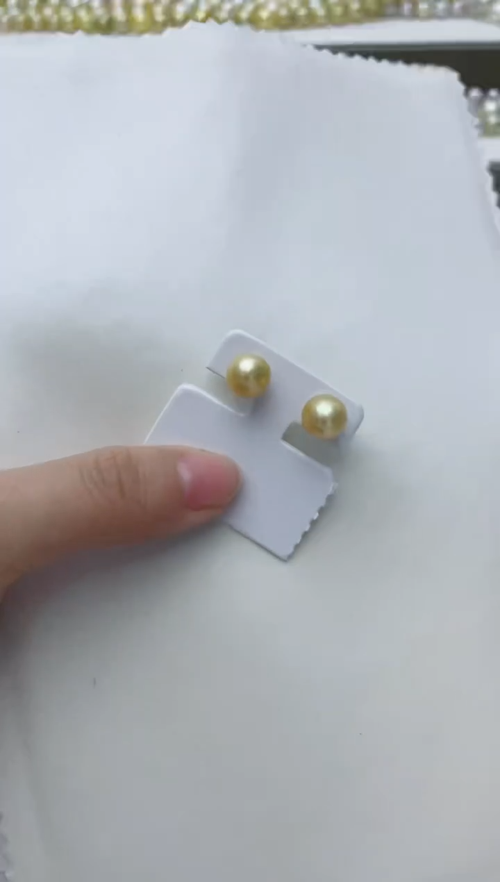 【闪购商品】海水珍珠耳饰18K金镶嵌A51