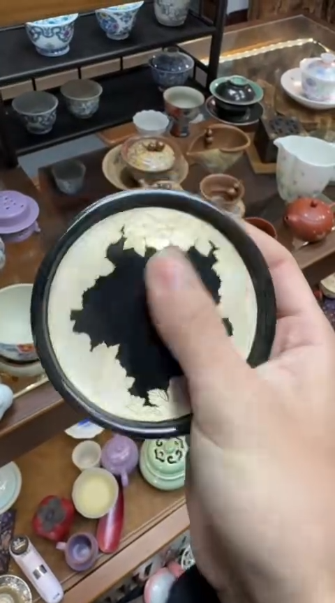 摆件陶茶具茶具茶具银彩盖置