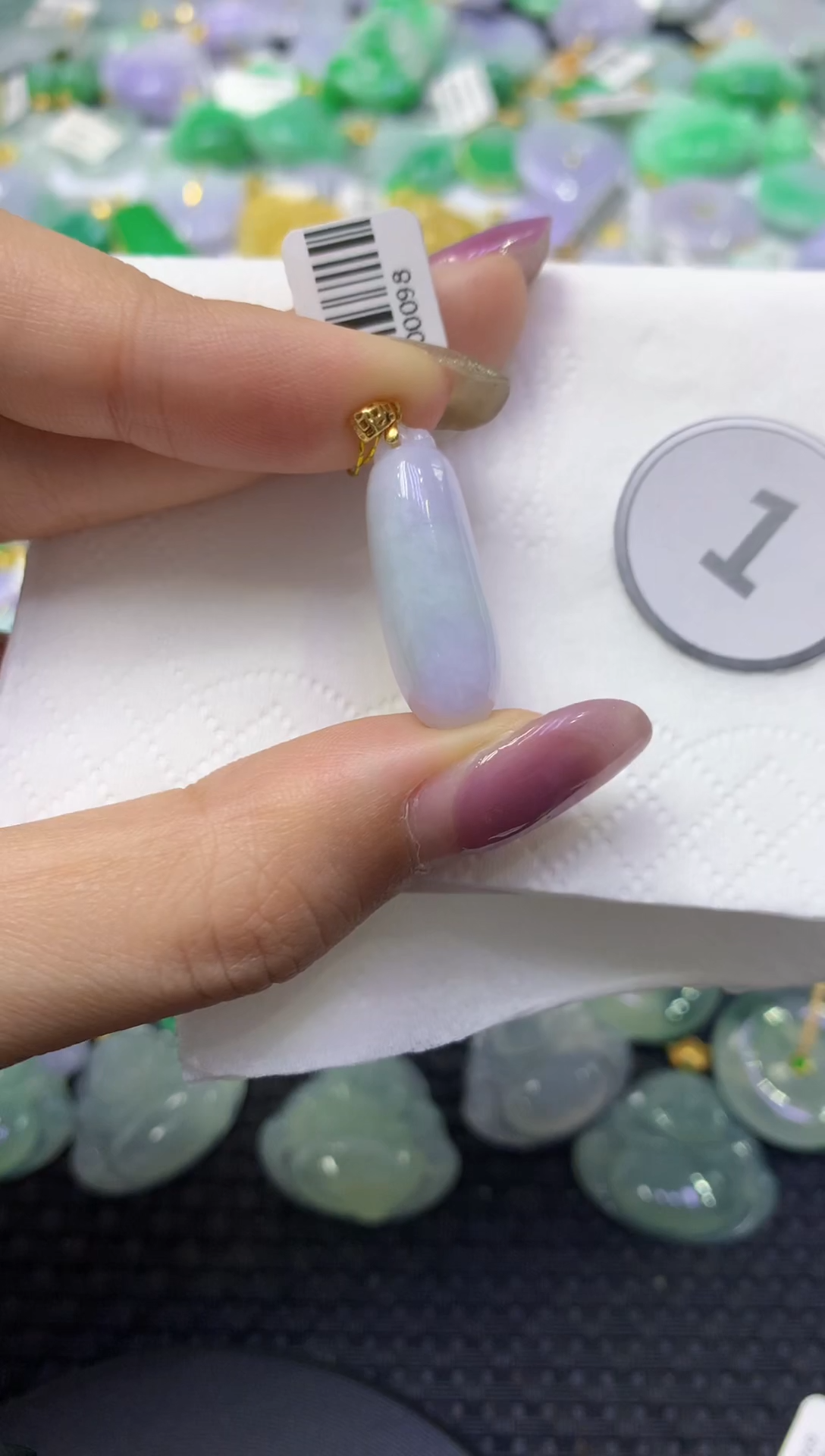 颈饰未镶嵌翡翠天然缅甸翡翠A货