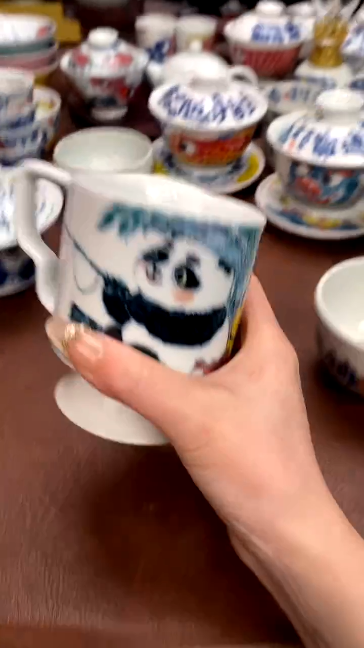 【闪购商品】熊猫咖啡杯）昨明陶瓷