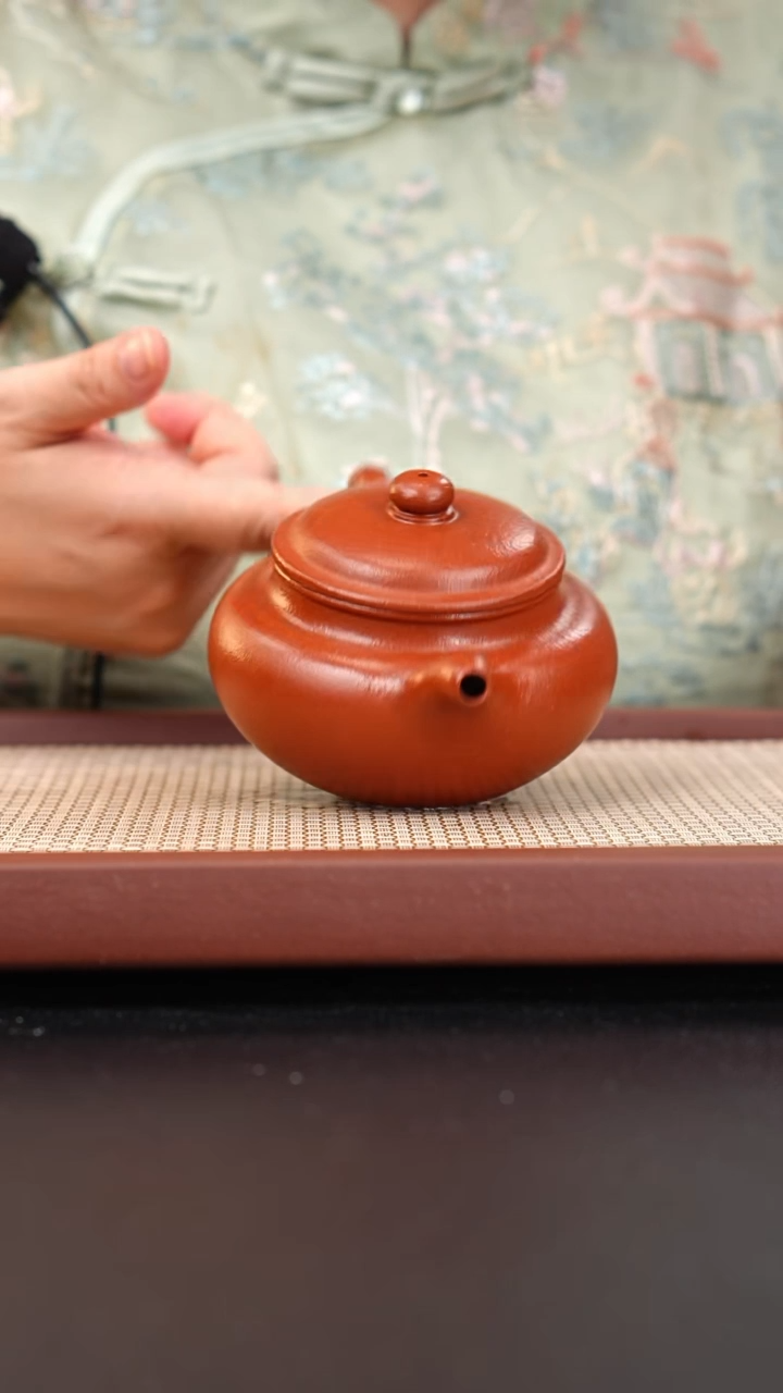 茶壶紫砂小煤窑朱泥粗砂仿古300cc肖江群
