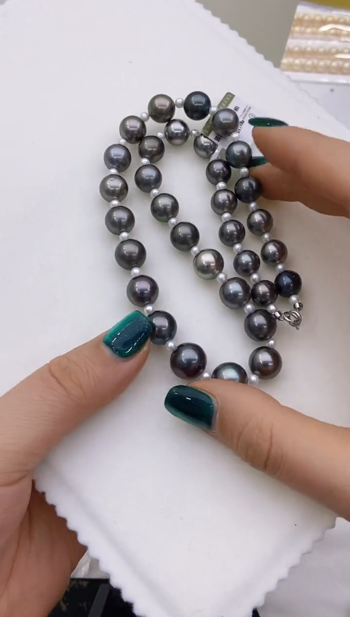 【闪购商品】海水珍珠项链18K金镶嵌187