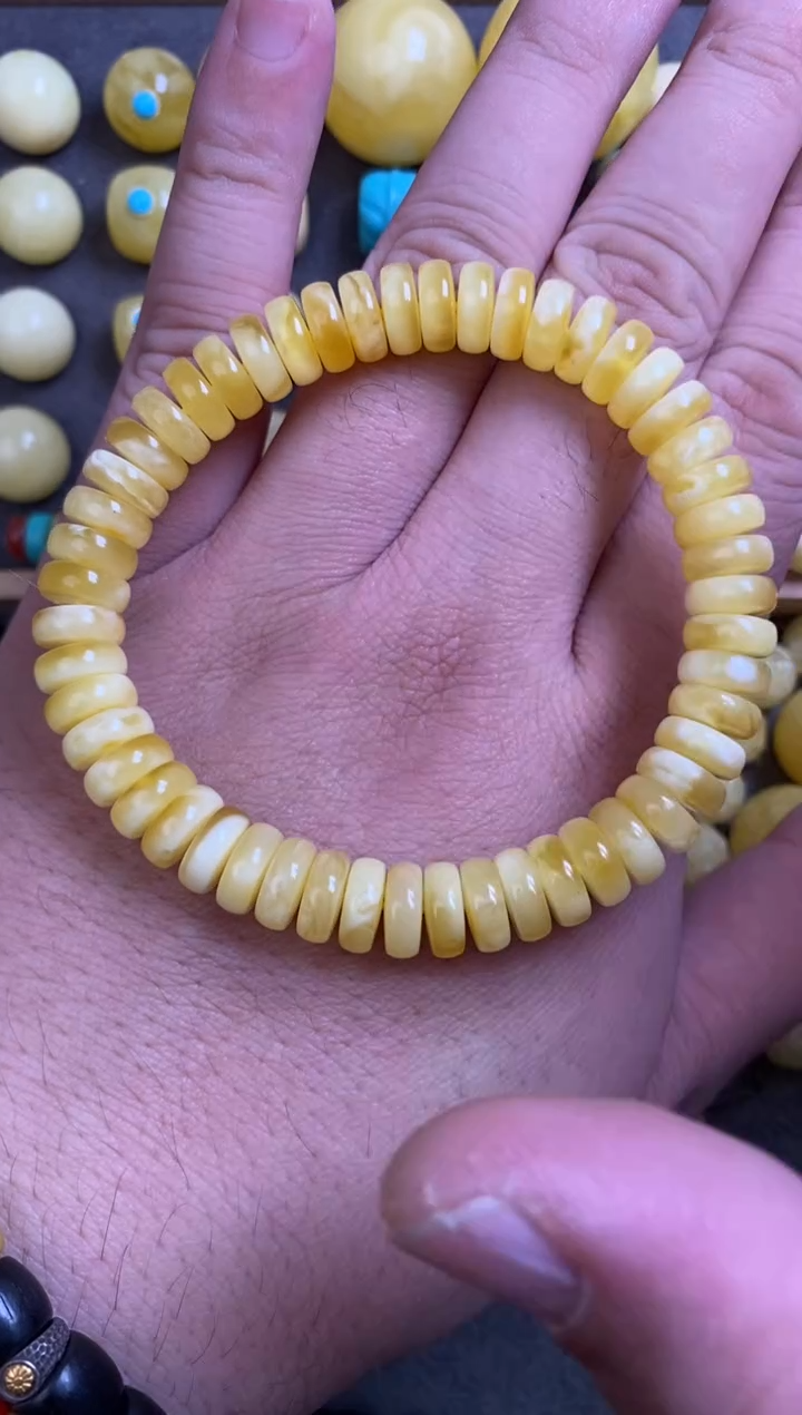 蜜蜡未镶嵌珠宝奇石9mm药片