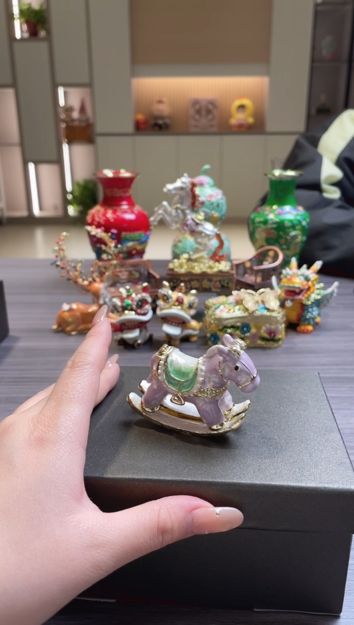 七宝烧珐琅彩首饰盒