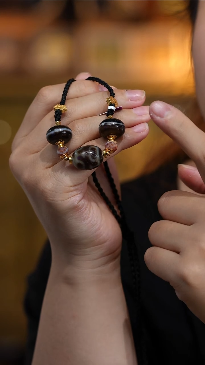 玛瑙/玉髓（覆膜）颈饰未镶嵌多宝项链多样性发其一