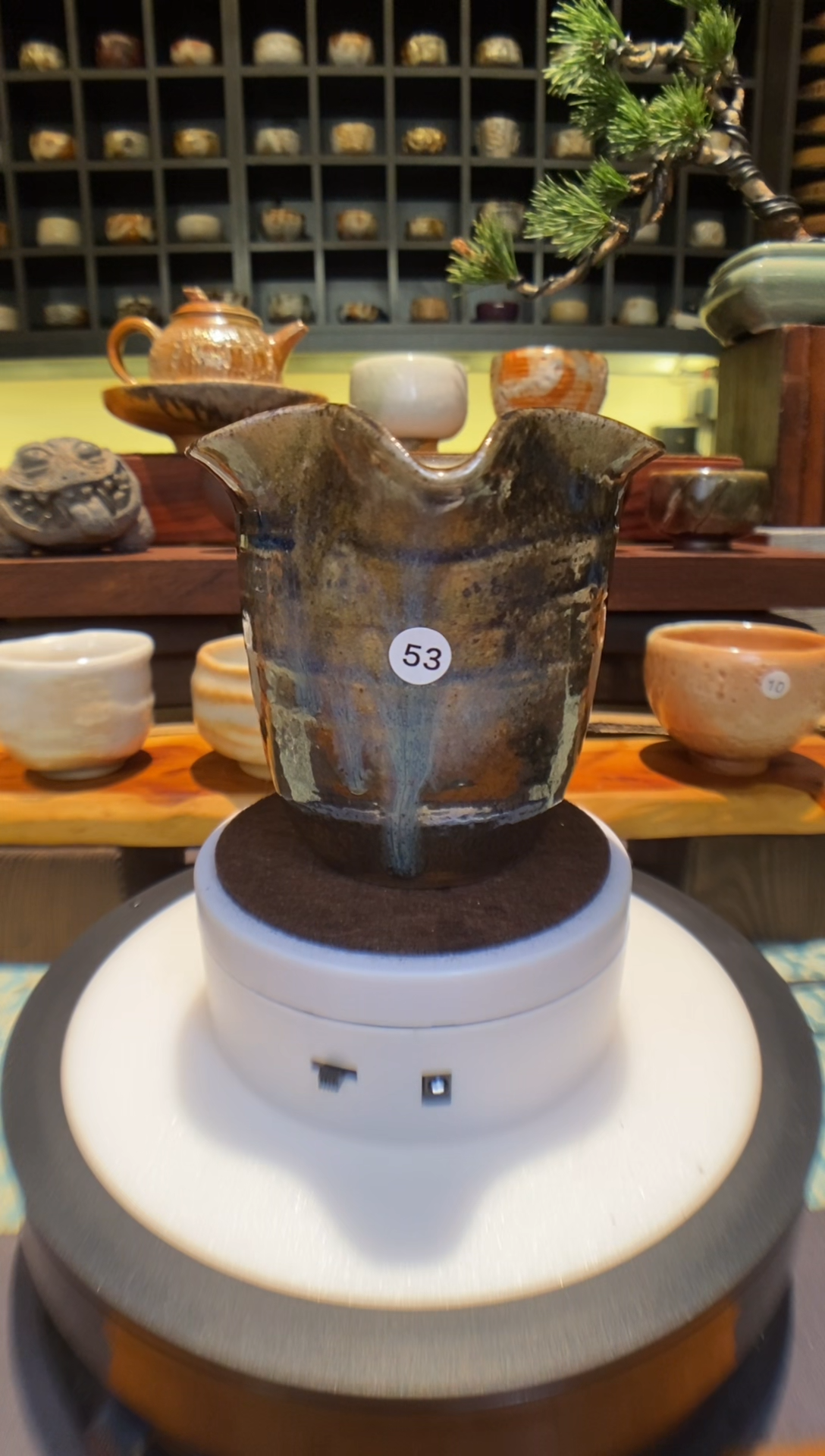 【台湾净窑】柴烧志野-53底部有鼓包