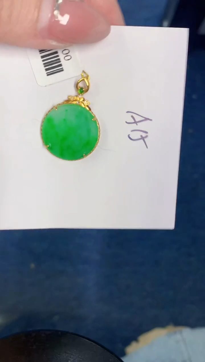 【闪购商品】翡翠颈饰18K金镶嵌000000000