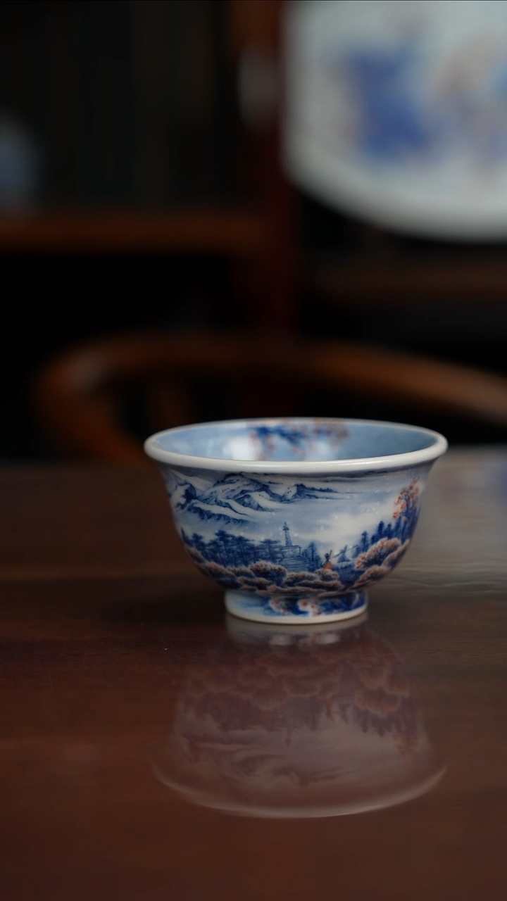 景琳藏青花北派山水缘起圣地