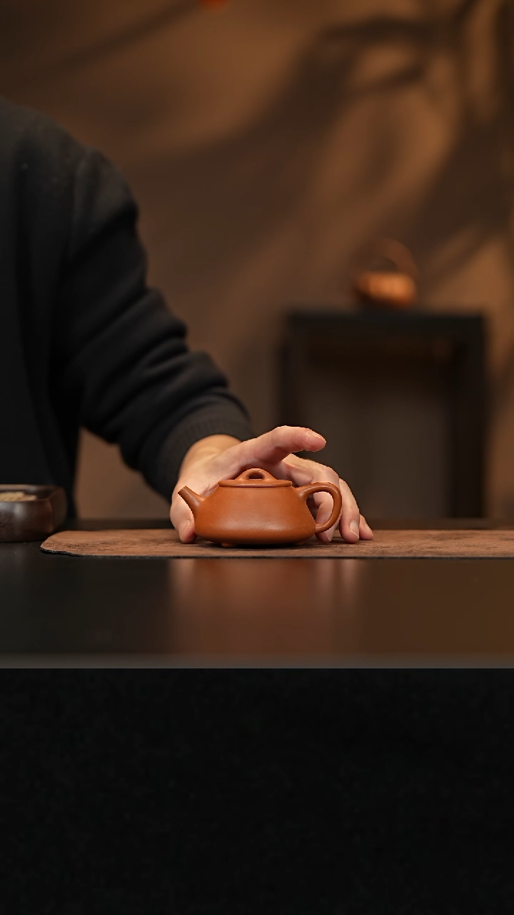 【闪购商品】紫砂茶壶允禾斋wyst 红泥 平盖石瓢