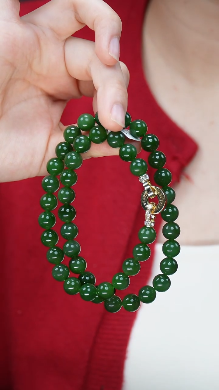 项链未镶嵌和田玉（碧玉）4