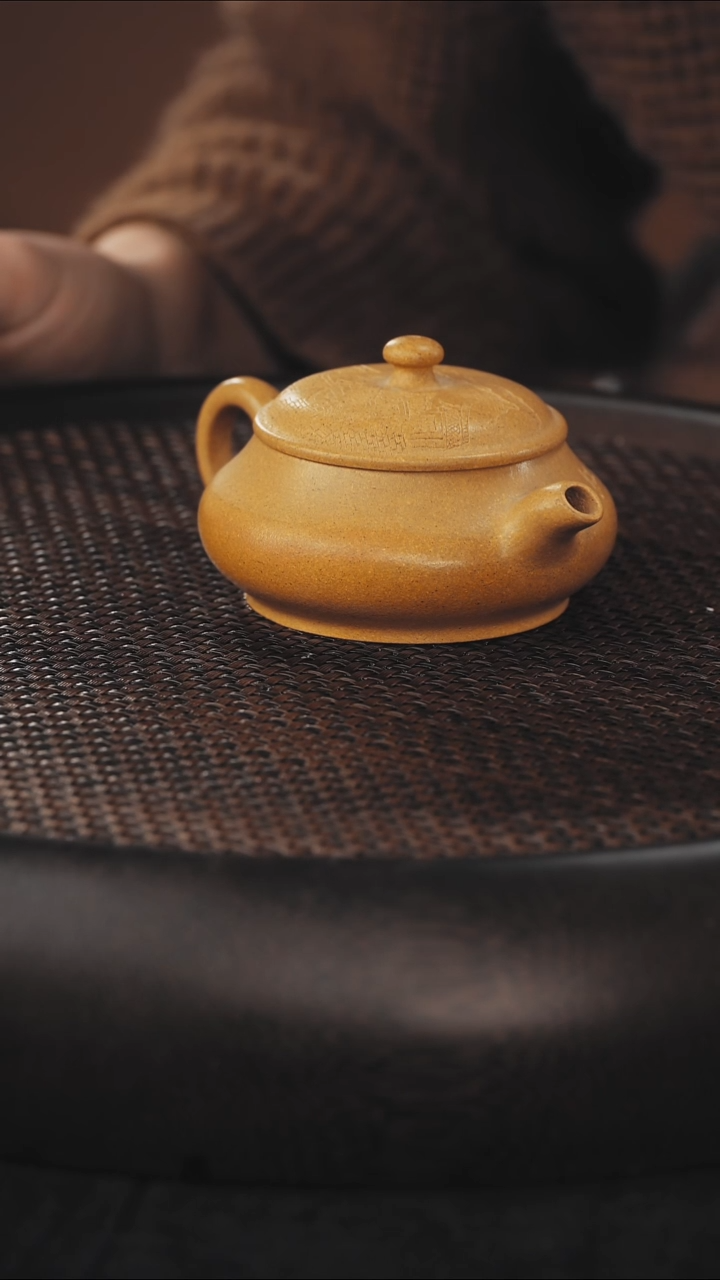茶壶紫砂明炉 黄金段泥