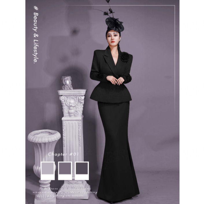 【星姐推荐】星原创高级定制「盛世红颜」设计师小众轻奢名媛西装套装