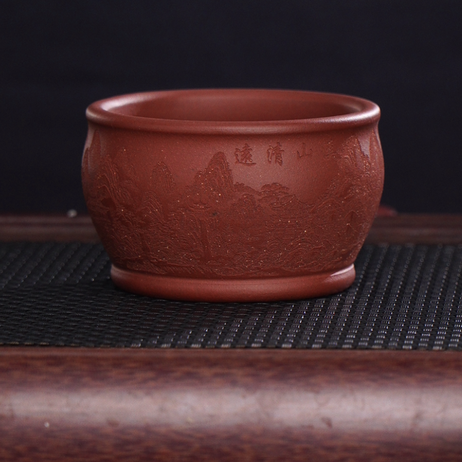 中秋大促原矿料手工加厚主人杯紫砂壶