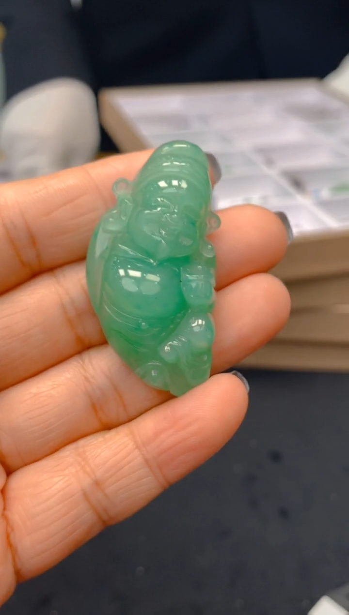 【闪购商品】石英质玉颈饰未镶嵌冰美人非洲翠049