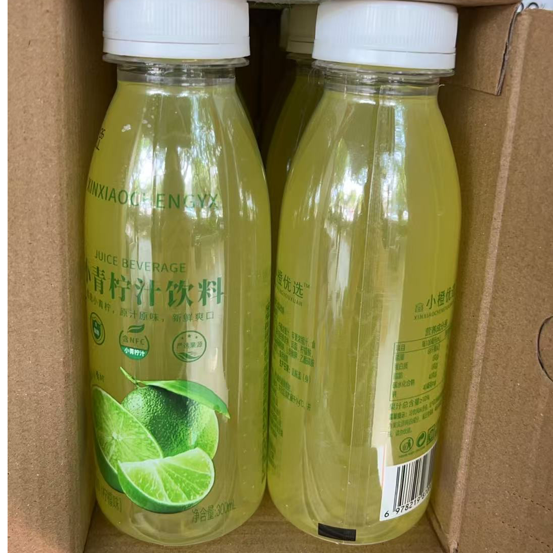 小青柠汁饮料300毫升X6瓶