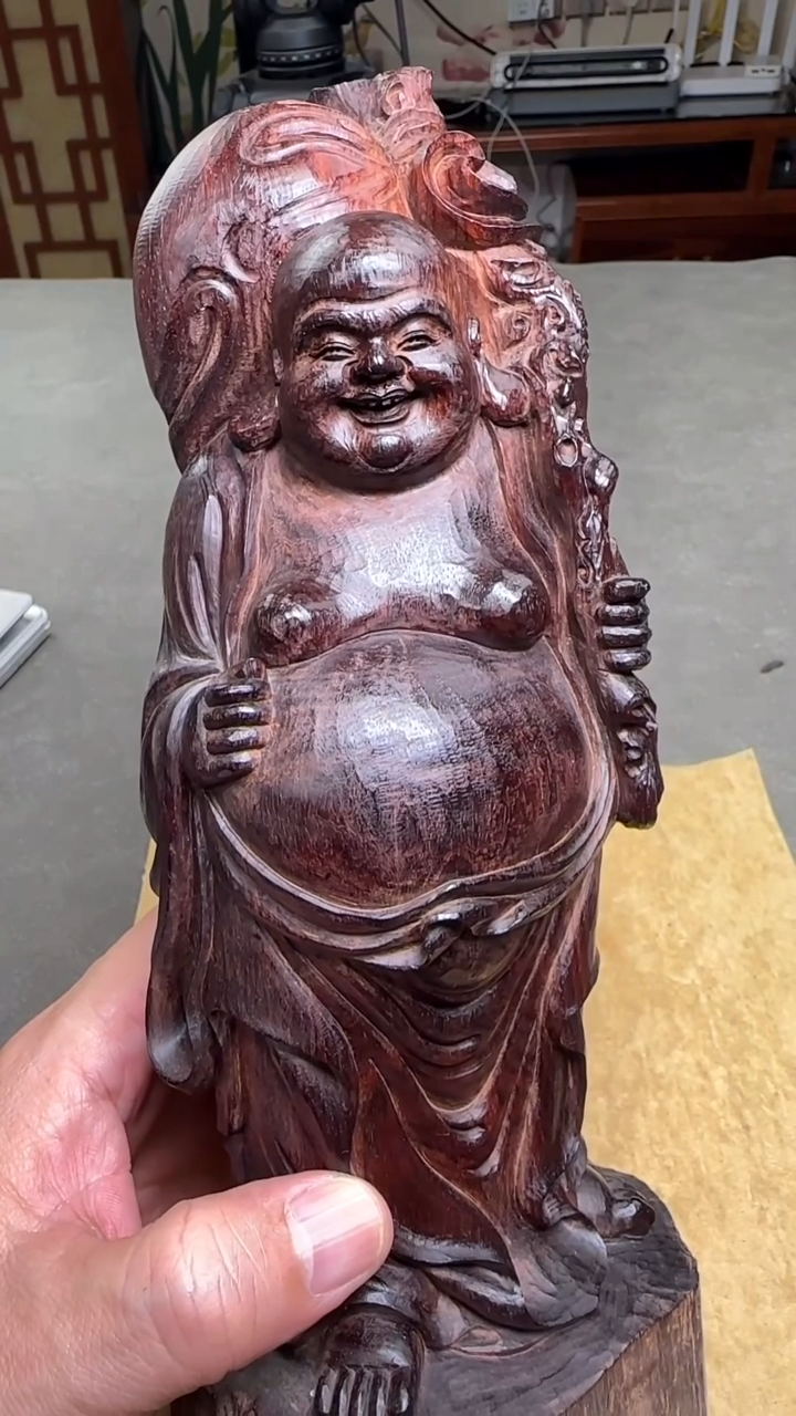 【闪购商品】小叶紫檀其他布袋弥勒